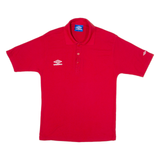 UMBRO Mens Polo Shirt Red S