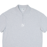 PUMA Mens Polo Shirt Grey S