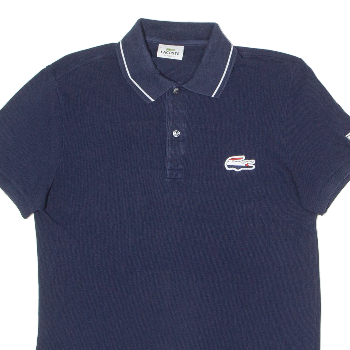 LACOSTE Netherlands Mens Polo Shirt Blue XS
