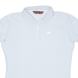 KAPPA Womens Polo Shirt Blue 90s 2XL