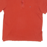 TOMMY HILFIGER Mens Polo Shirt Orange 2XL