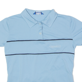 CAMPAGNOLO Cycling Womens Polo Shirt Blue 90s Striped M