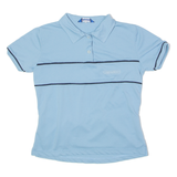 CAMPAGNOLO Cycling Womens Polo Shirt Blue 90s Striped M