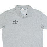 UMBRO Mens Polo Shirt Grey M