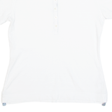 BARBOUR Womens Polo Shirt White UK 10