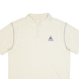 LE COQ SPORTIF Mens Polo Shirt Beige L
