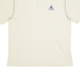 LE COQ SPORTIF Mens Polo Shirt Beige L