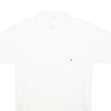 ROYAL KNIGHT Mens Polo Shirt White Short Sleeve XL