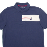 NAUTICA Mens Polo Shirt Blue Short Sleeve M