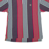TOMMY HILFIGER Mens Polo Shirt Red Striped Short Sleeve M