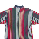TOMMY HILFIGER Mens Polo Shirt Red Striped Short Sleeve M