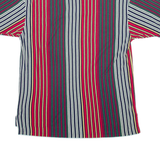 TOMMY HILFIGER Mens Polo Shirt Red Striped Short Sleeve M