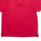 TOMMY HILFIGER Mens Polo Shirt Red Short Sleeve L