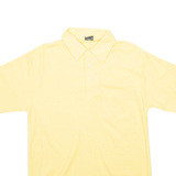SCREEN STARS Mens Polo Shirt Yellow Short Sleeve M