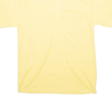 SCREEN STARS Mens Polo Shirt Yellow Short Sleeve M