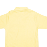 SCREEN STARS Mens Polo Shirt Yellow Short Sleeve M