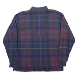 NAUTICA Mens Polo Shirt Blue Check Long Sleeve L