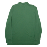 NAUTICA Mens Polo Shirt Green Long Sleeve L
