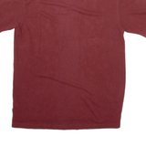 TOMMY HILFIGER Mens Polo Shirt Maroon Short Sleeve L