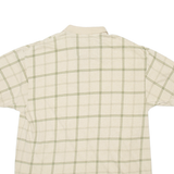 NAUTICA Mens Polo Shirt Beige Check Short Sleeve 2XL