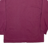 Mens Polo Shirt Purple Long Sleeve XL