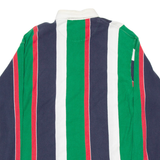 JOHN ASHFORD Mens Polo Shirt Green Striped Long Sleeve L