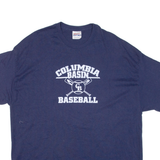 HANES Columbia Basin Basketball Mens T-Shirt Blue USA 2XL