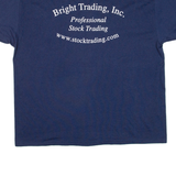 HANES Bright Trading Inc Mens T-Shirt Blue USA XL