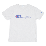 CHAMPION Womens T-Shirt Grey XS