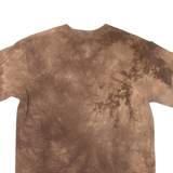 THE MOUNTAIN Hippo Mens Tie Dye T-Shirt Brown S