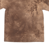 THE MOUNTAIN Hippo Mens Tie Dye T-Shirt Brown S