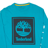 TIMBERLAND Mens T-Shirt Blue Long Sleeve L