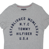 TOMMY HILFIGER Mens T-Shirt Grey S
