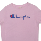 CHAMPION Womens T-Shirt Pink XS