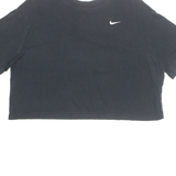 NIKE Cropped Womens T-Shirt Black S