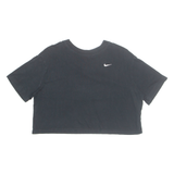 NIKE Cropped Womens T-Shirt Black S