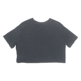 NIKE Cropped Womens T-Shirt Black S