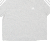ADIDAS Cropped Womens T-Shirt Grey XS