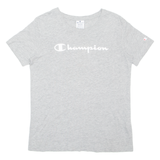 CHAMPION Womens T-Shirt Grey M