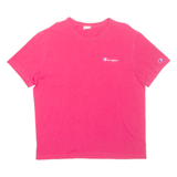 CHAMPION Womens T-Shirt Pink L
