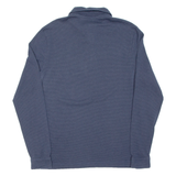 BOSS Slim Fit Mens Polo Shirt Blue Spotted Long Sleeve M