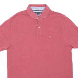 TOMMY HILFIGER Mens Polo Shirt Maroon M