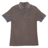BEN SHERMAN Mens Polo Shirt Brown S