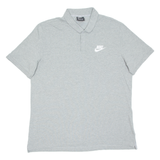 NIKE Mens Polo Shirt Grey XL