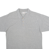 WORLD OFF BASIC Mens Polo Shirt Grey S
