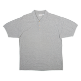 WORLD OFF BASIC Mens Polo Shirt Grey S