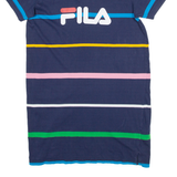 FILA Womens Polo Shirt Blue S