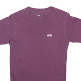 VANS Mens T-Shirt Maroon XS