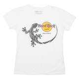 HARD ROCK CAFE Mallorca Womens T-Shirt White Crew Neck M