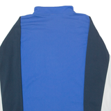 R LOPO Template Mens Football Shirt Jersey Blue Long Sleeve High Neck L